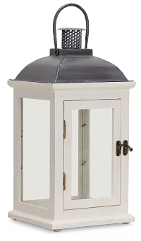 Greensville White Medium Lantern
