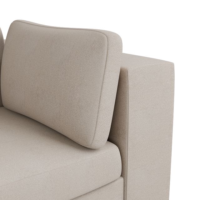 Destin Sutton Beige Fabric Corner Chair