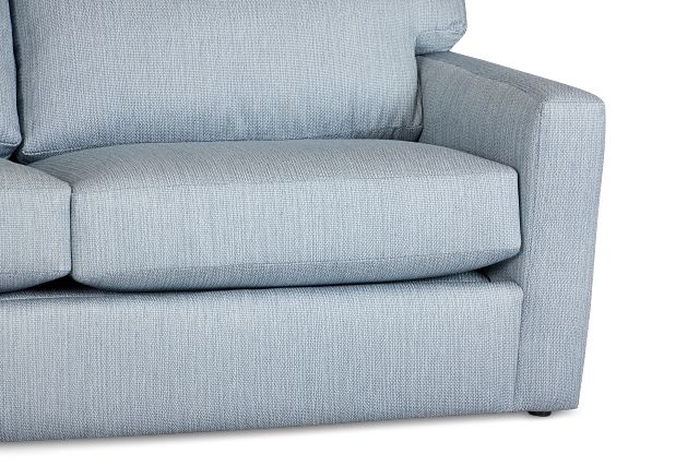 Rhodes Light Blue Fabric Innerspring Sleeper