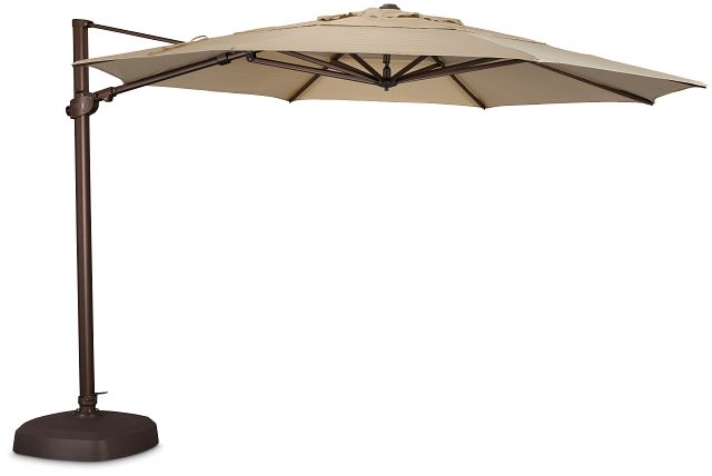 Abacos Khaki Cantilever Umbrella Set