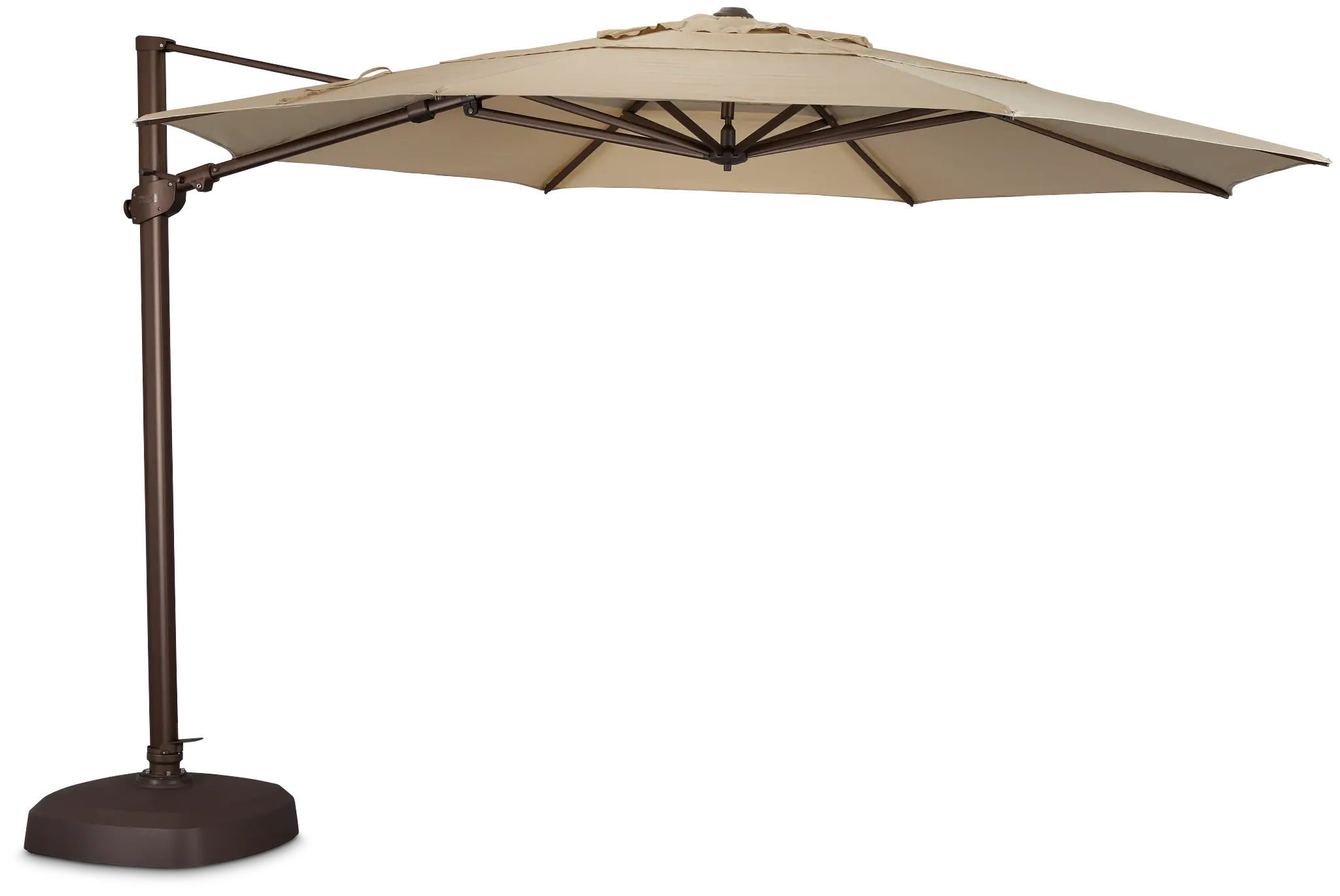 Abacos Khaki Cantilever Umbrella Set Abacos Khaki Cantilever Umbrella Set