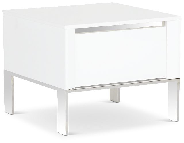 Vancouver White Square End Table