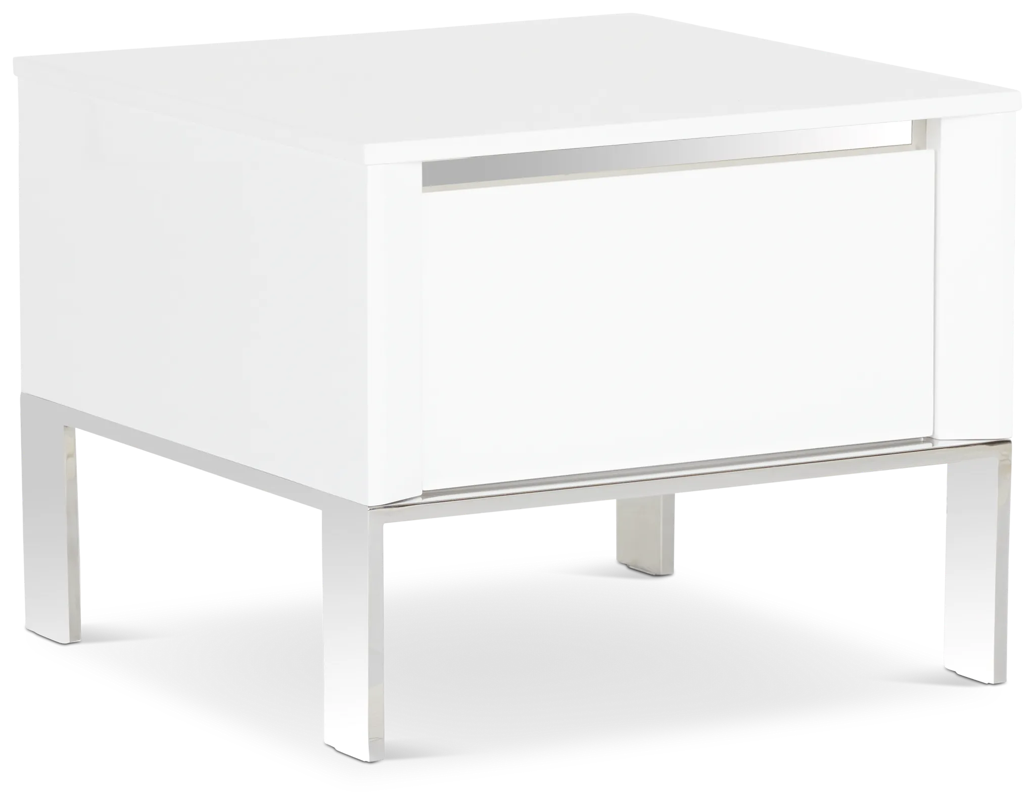 Vancouver White Square End Table