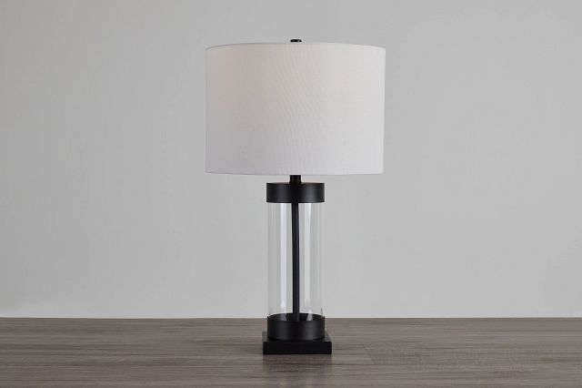 Lucia Black Small Table Lamp