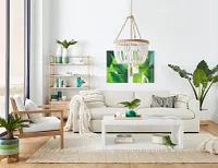 Bagram White 8x10 Area Rug