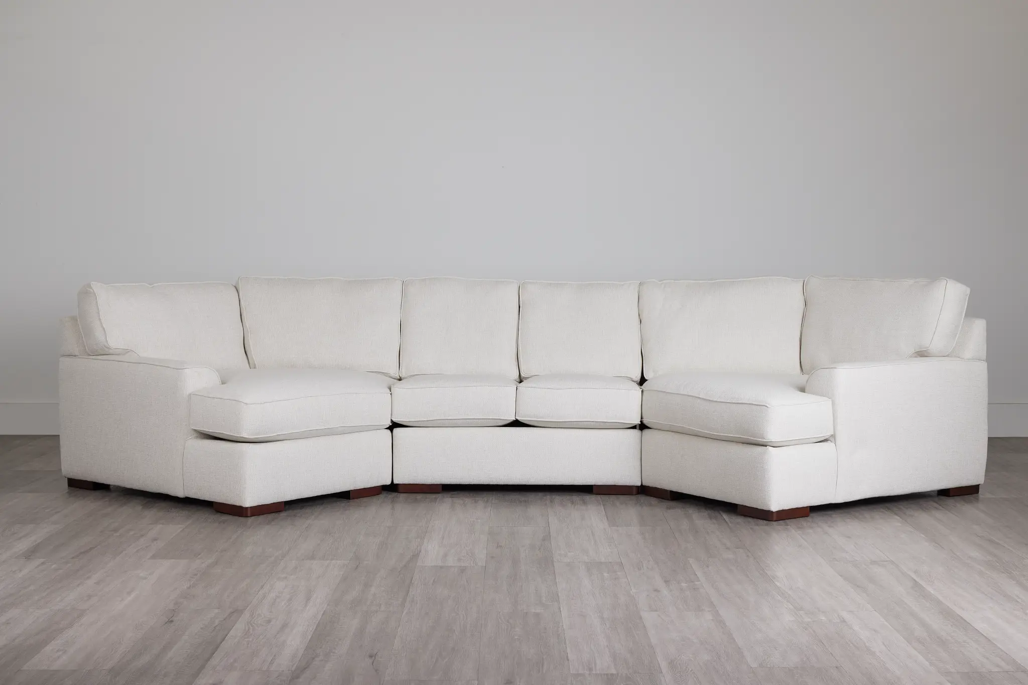 Austin White Fabric Dual Cuddler Sectional Austin White Fabric Dual Cuddler Sectional