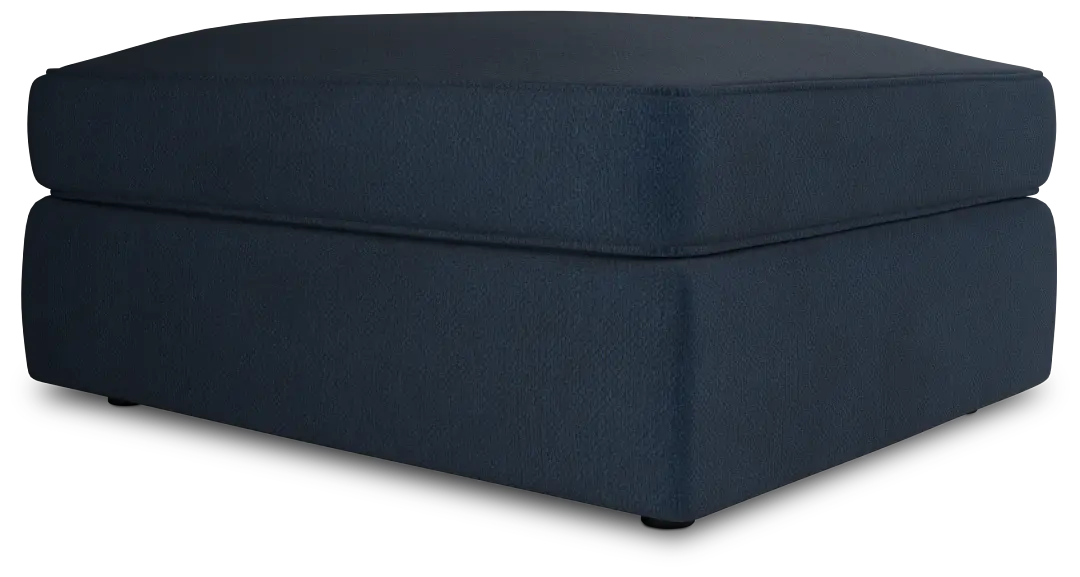 Siesta Revenue Dark Blue Fabric Ottoman Siesta Revenue Dark Blue Fabric Ottoman