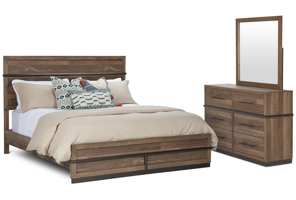 Boulder Mid Tone Panel Bedroom