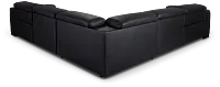 Lombardy Black Micro Small Two-arm Power Reclining Sectional