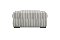 Edgewater Sea Lane Light Gray Ottoman