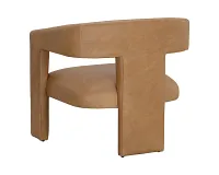 Cori Brown Leather Accent Chair