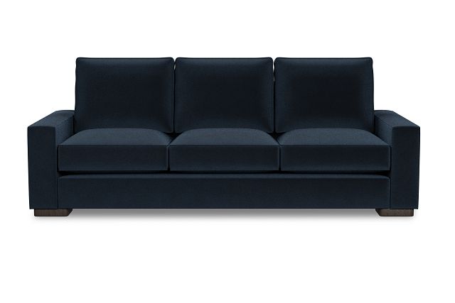 Edgewater Joya Dark Blue 96" Sofa W/ 3 Cushions