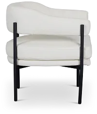 Sebby White Micro Accent Chair