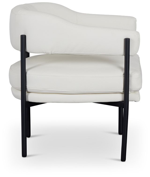 Sebby White Micro Accent Chair
