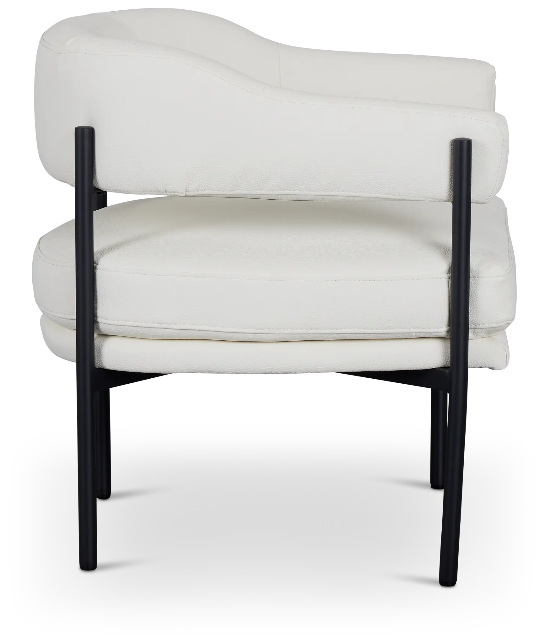 Sebby White Micro Accent Chair Sebby White Micro Accent Chair