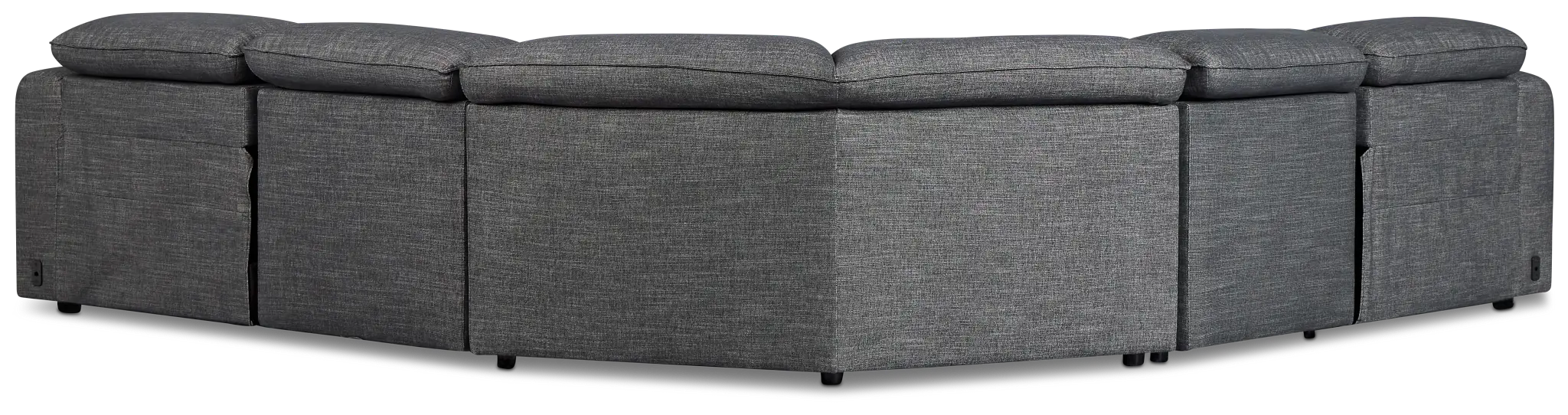 Ryland Dark Gray Fabric Small Two-arm Power Reclining Sectional Ryland Dark Gray Fabric Small Two-arm Power Reclining Sectional