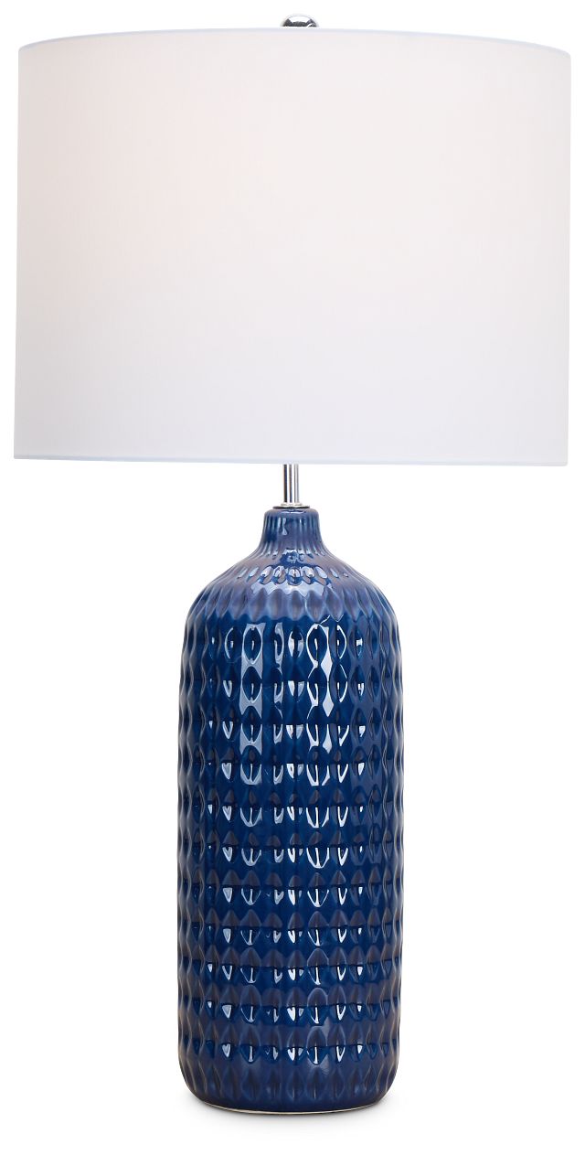 Dallas Dark Blue Table Lamp