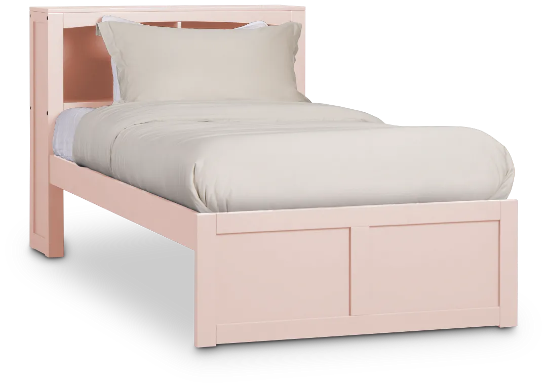 Charleston Pink Bookcase Bed