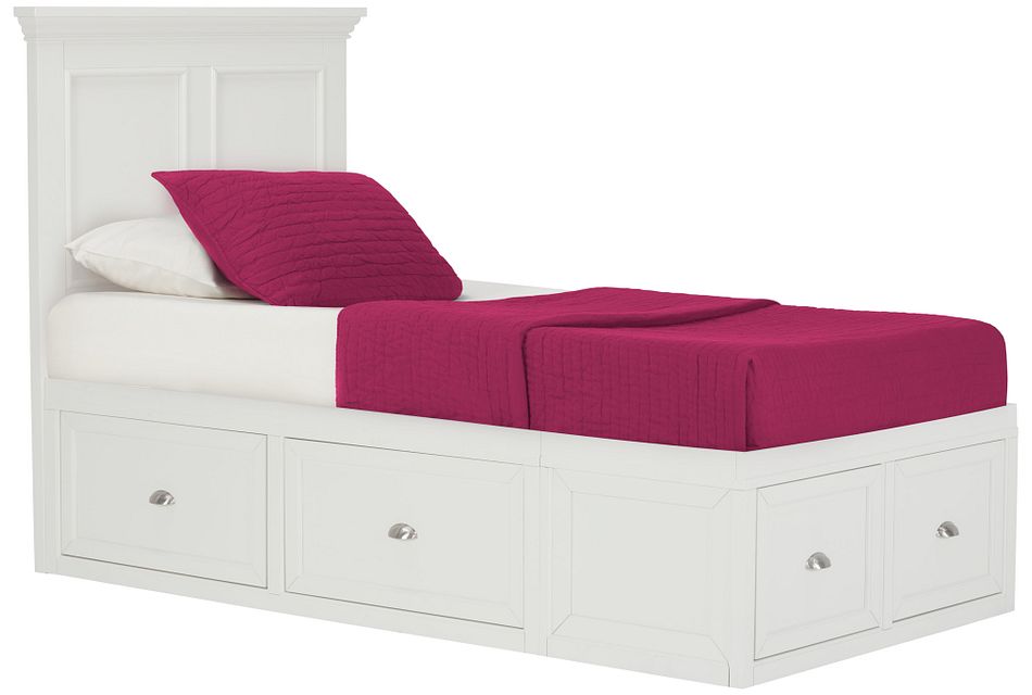 Spencer White 6 Drawer Platform Storage Bed Baby Kids Beds City Furniture