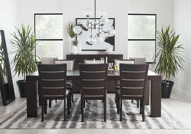 Grady Dark Tone Rectangular Table