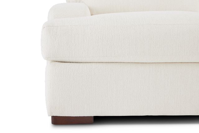 Alpha White Fabric Medium Two-arm Sectional