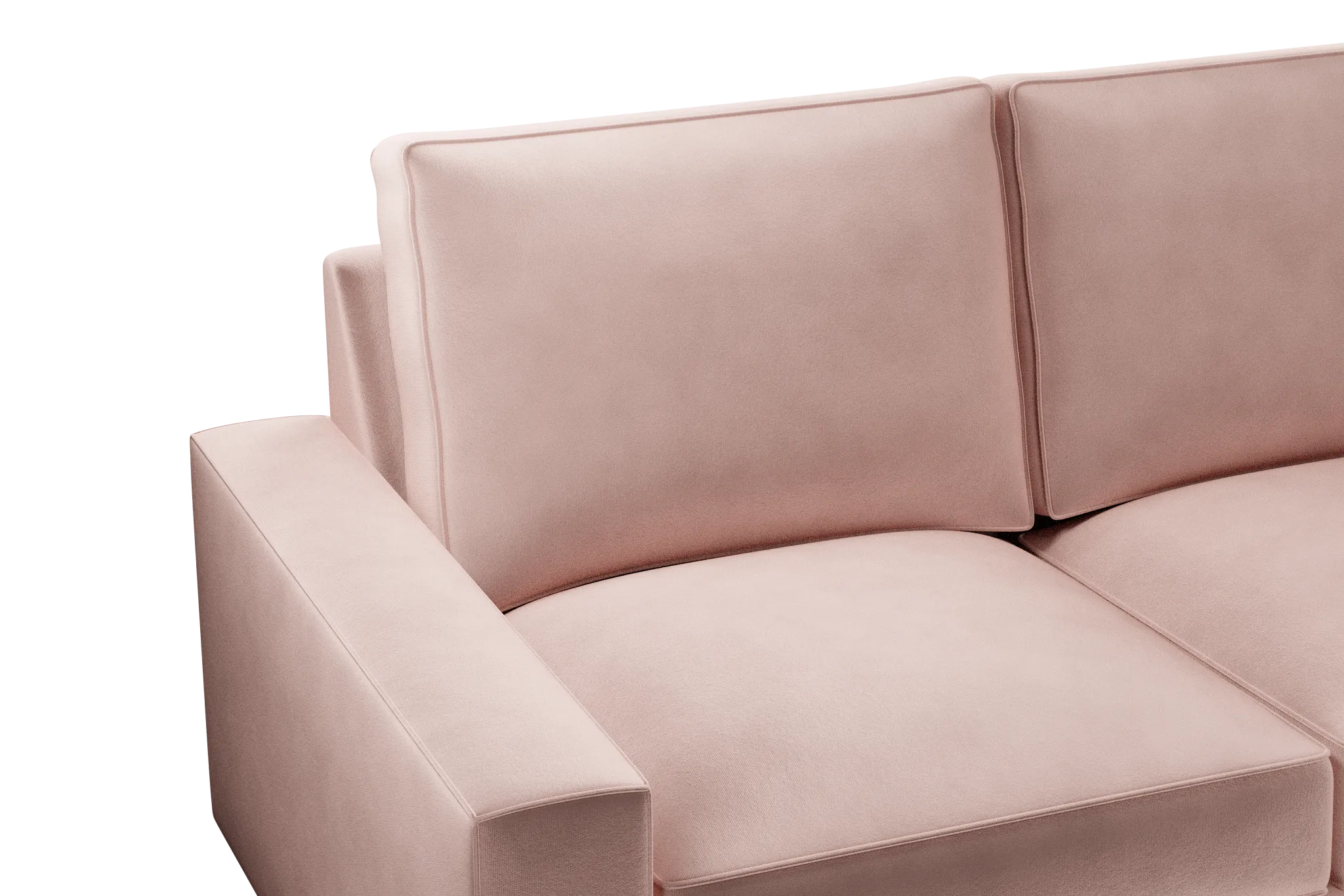 Edgewater Joya Light Pink Small Two-arm Sectional