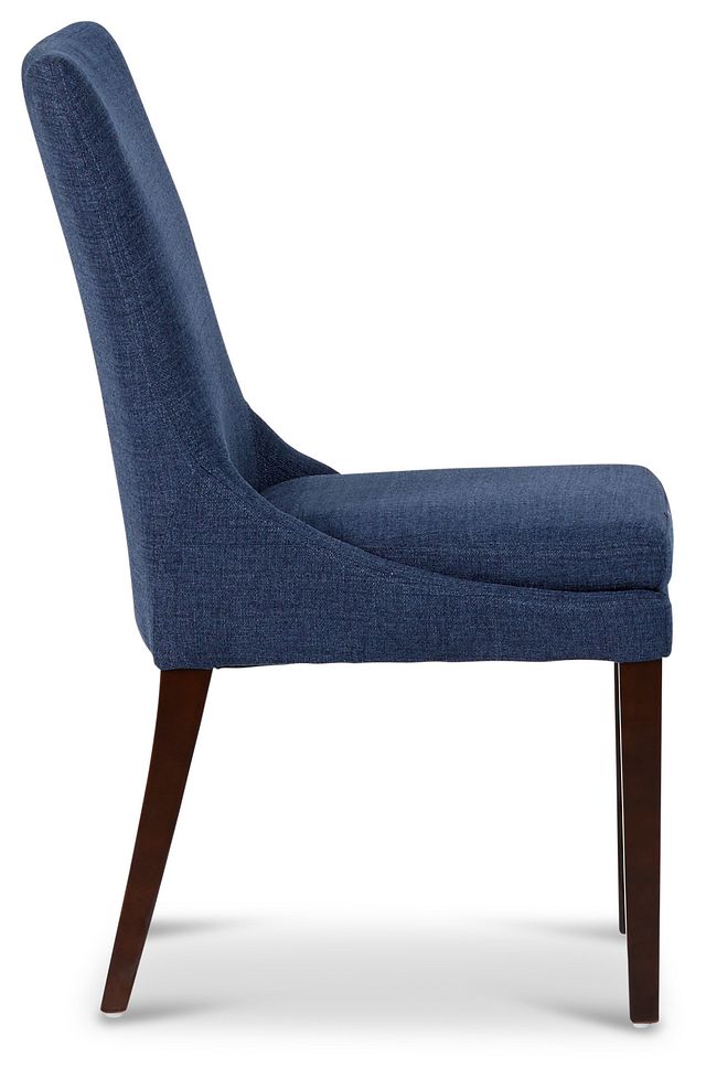 Gage Dark Blue Upholstered Side Chair