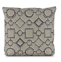 Brazil Light Beige 18" Indoor/outdoor Square Accent Pillow