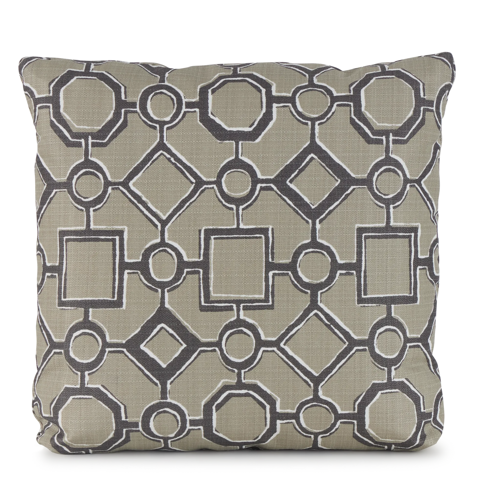 Brazil Light Beige 18" Indoor/outdoor Square Accent Pillow
