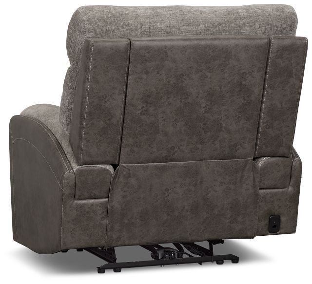 Travis Gray Fabric Power Recliner