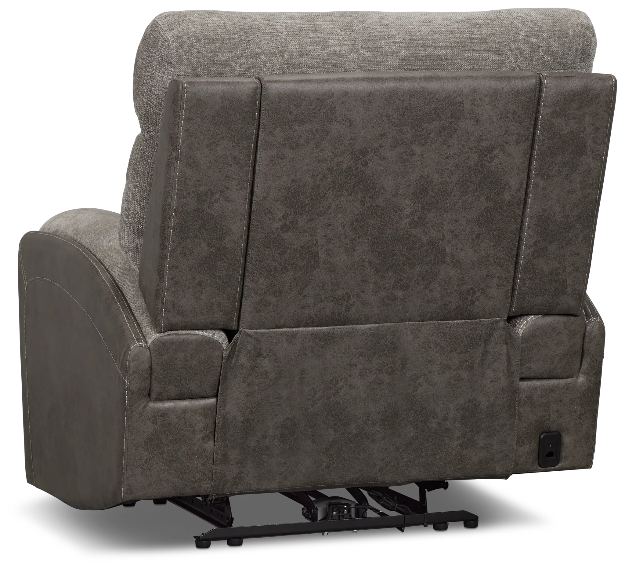 Travis Gray Fabric Power Recliner