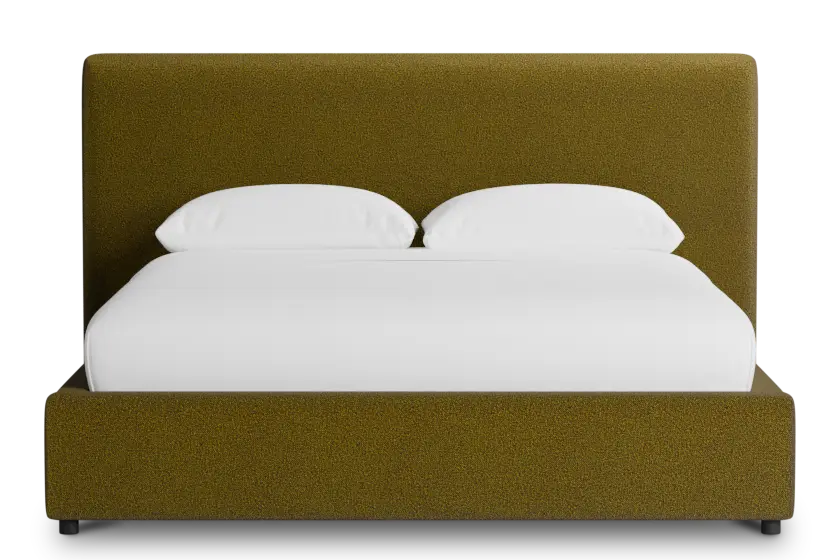 Grayton Elite Dark Green 44" Upholstered Platform Bed Grayton Elite Dark Green 44" Upholstered Platform Bed