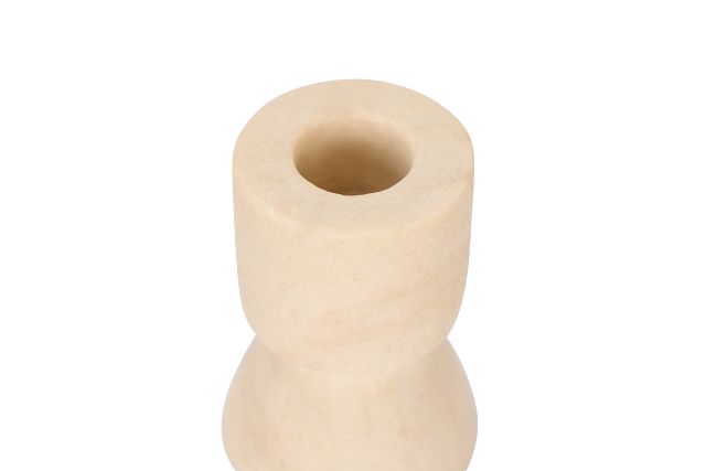 Jorah Beige Small Candle Holder