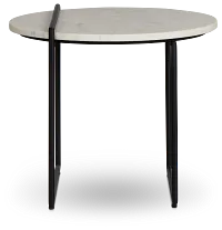Echo White Accent Table