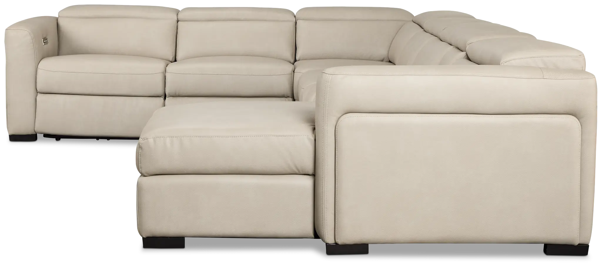 Melody Light Gray Storage Medium Right Power Reclining Chaise Sleeper Sect Melody Light Gray Storage Medium Right Power Reclining Chaise Sleeper Sect