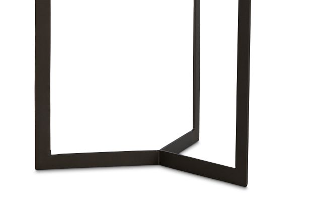 Lilia Black Marble Accent Table