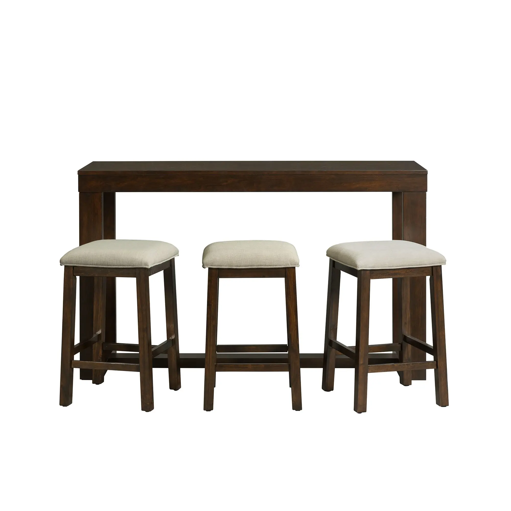 Aldo Dark Tone Sofa Table With 3 Stools Aldo Dark Tone Sofa Table With 3 Stools