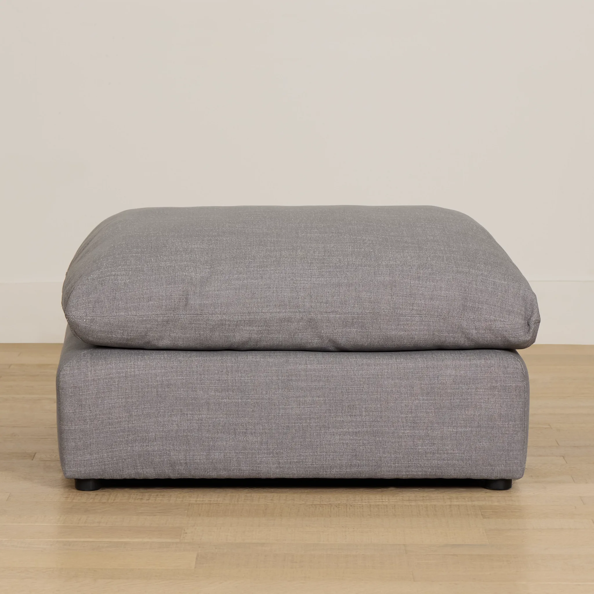 Serena Gray Fabric Ottoman