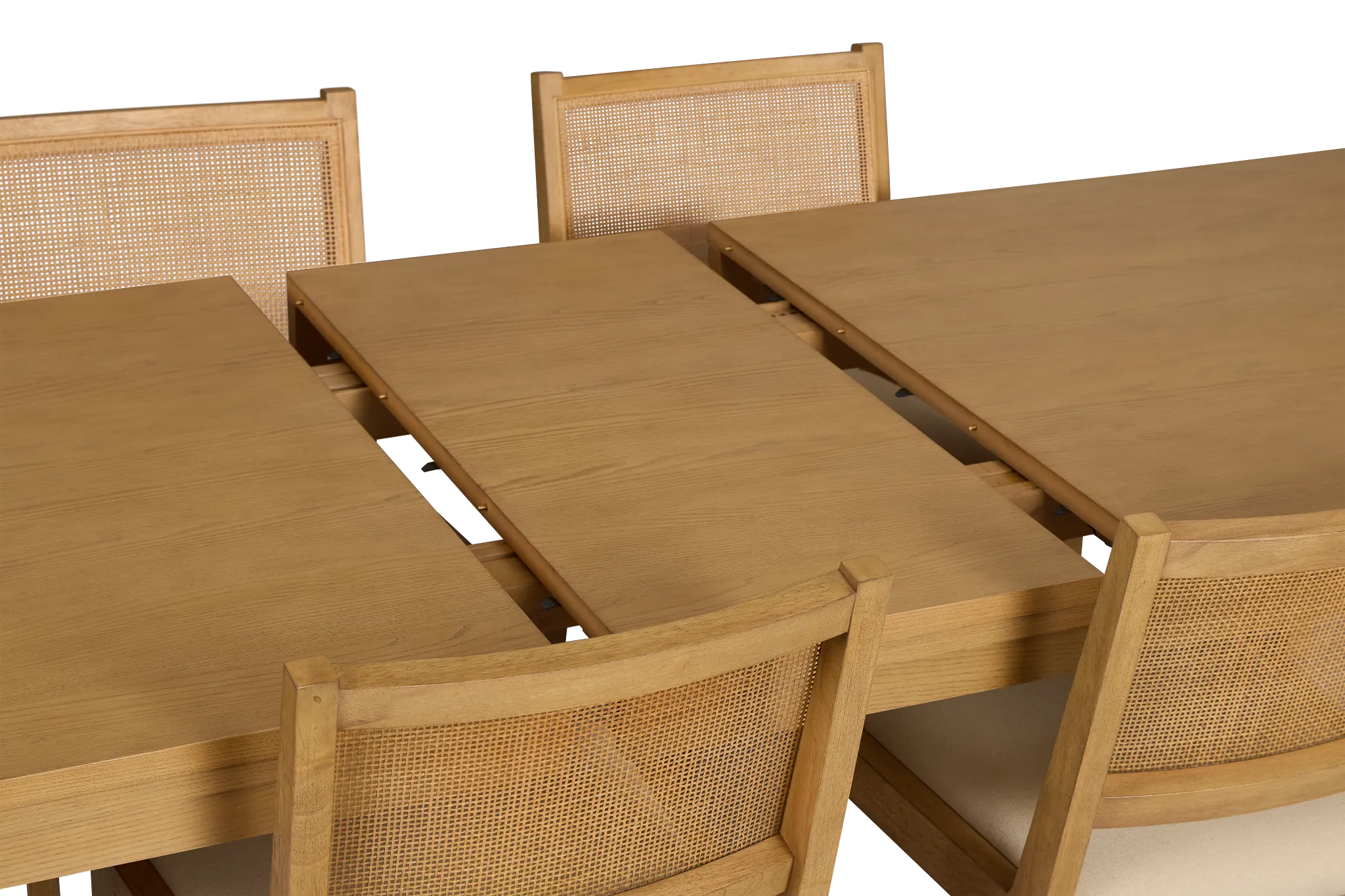 Pacific Light Tone Rectangular Table & 4 Upholstered Chairs