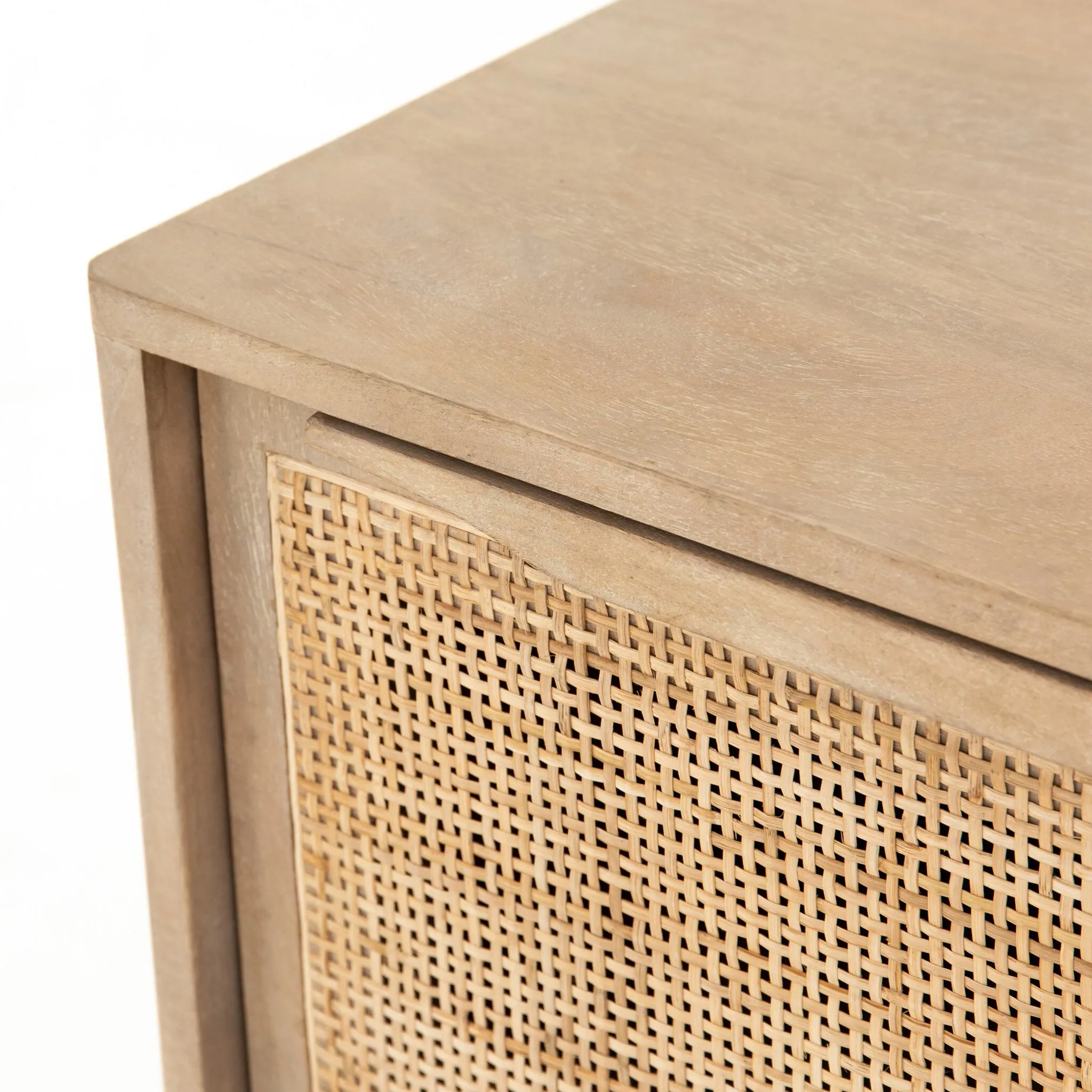 Amilia Light Tone Woven Nightstand
