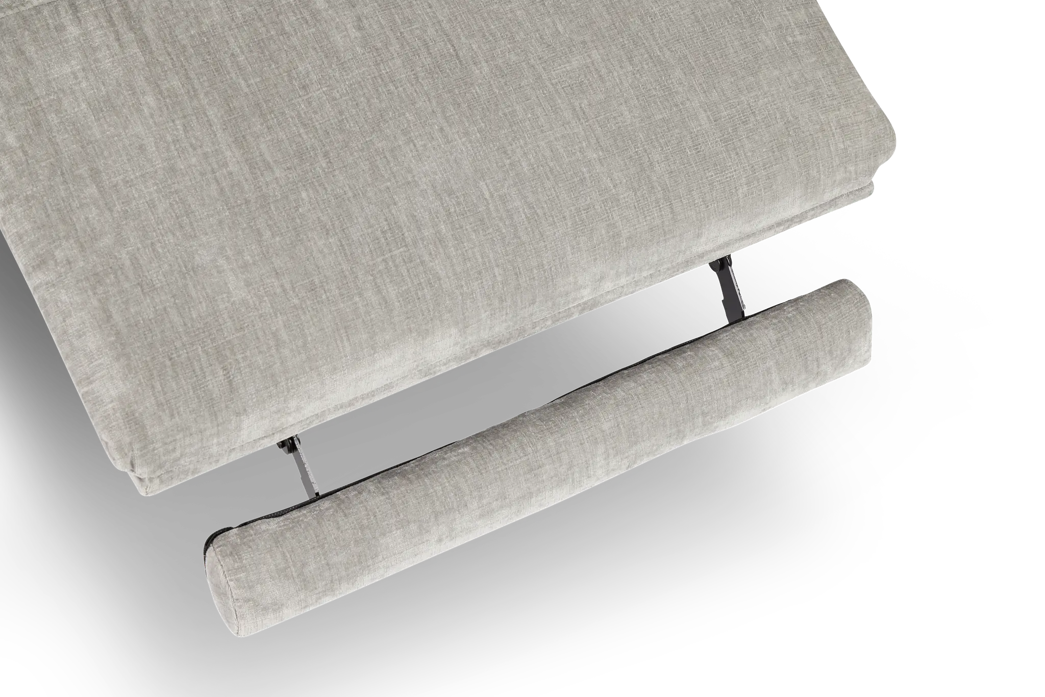 Zuri Gray Velvet Power Recliner With Power Headrest Zuri Gray Velvet Power Recliner With Power Headrest