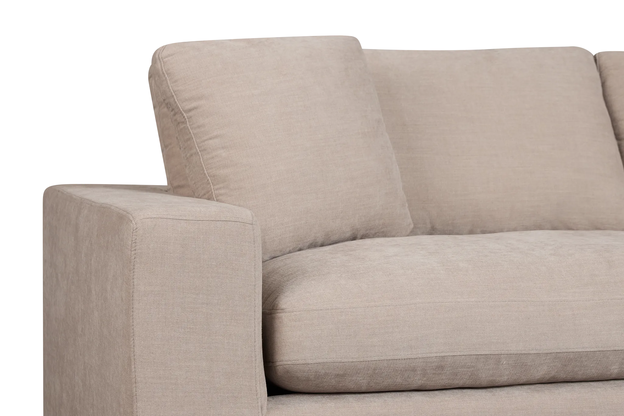 Breeze Taupe Fabric Sofa