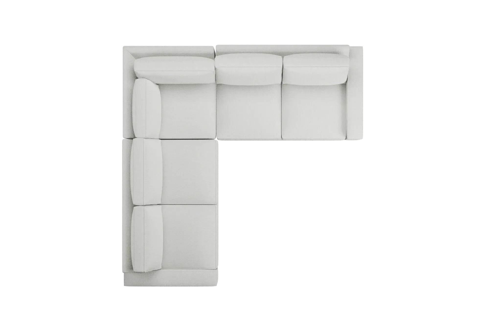 Edgewater Revenue White Small Two-arm Sectional Edgewater Revenue White Small Two-arm Sectional