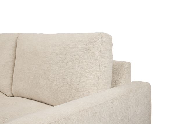 Maisie Light Beige Fabric Medium Left Chaise Sectional