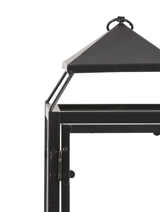 El Paso Black Medium Lantern