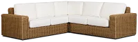 Mallorca Brown White Small Two-arm Sectional