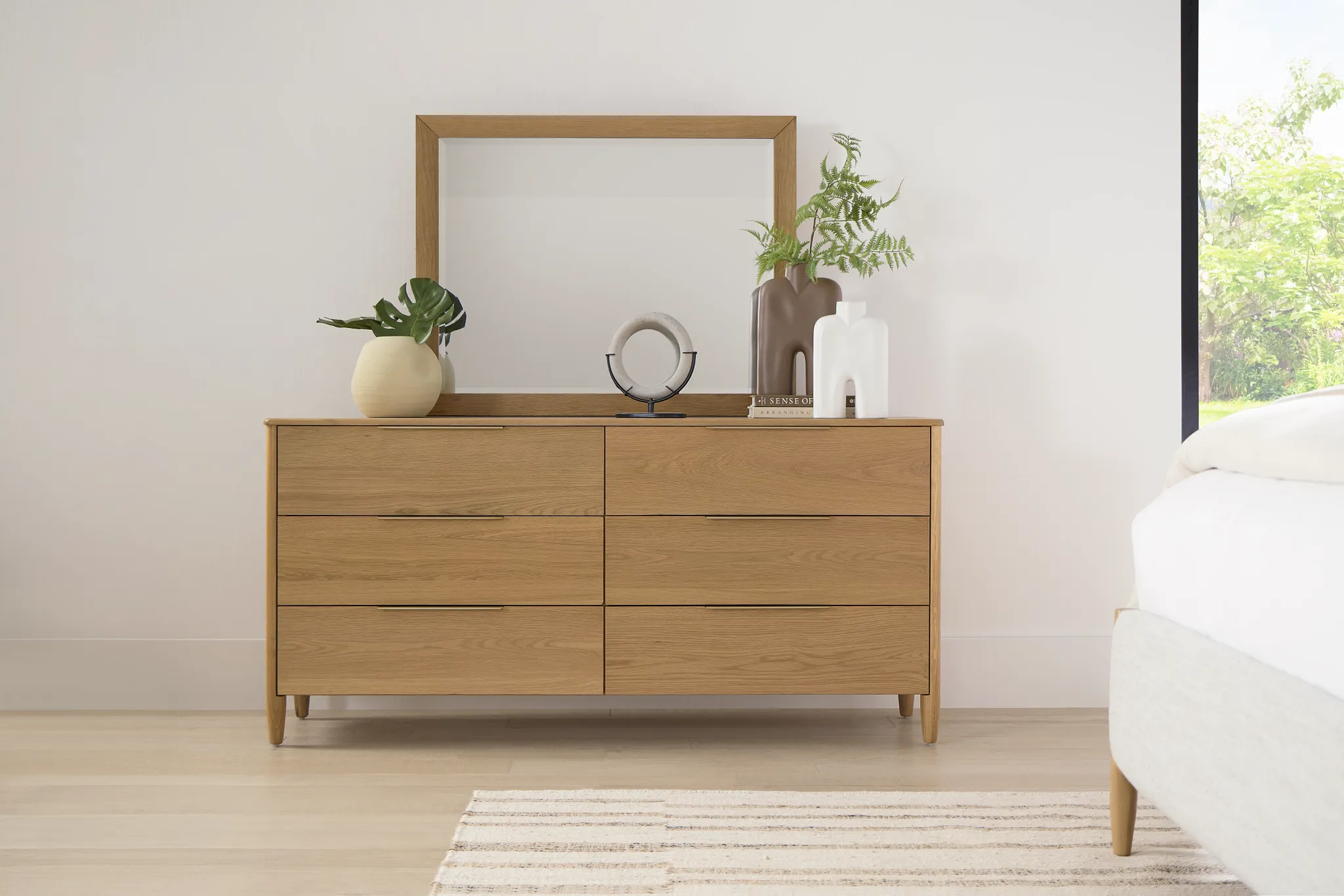 Stockton Light Tone Dresser & Mirror