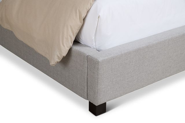 Monica Light Gray Uph Platform Bed