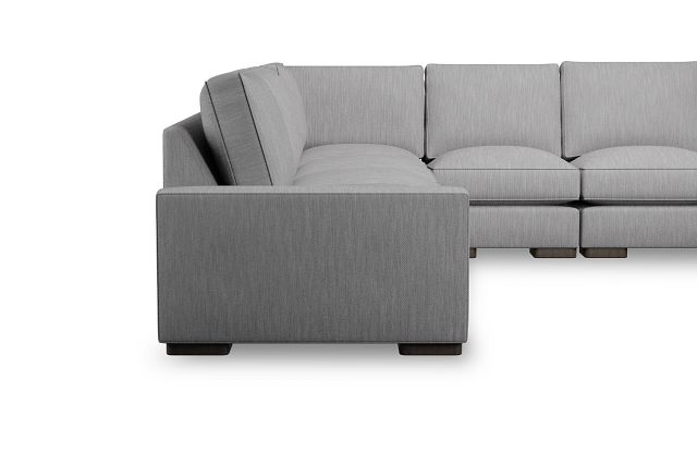 Edgewater Revenue Gray Large Two-arm Sectional