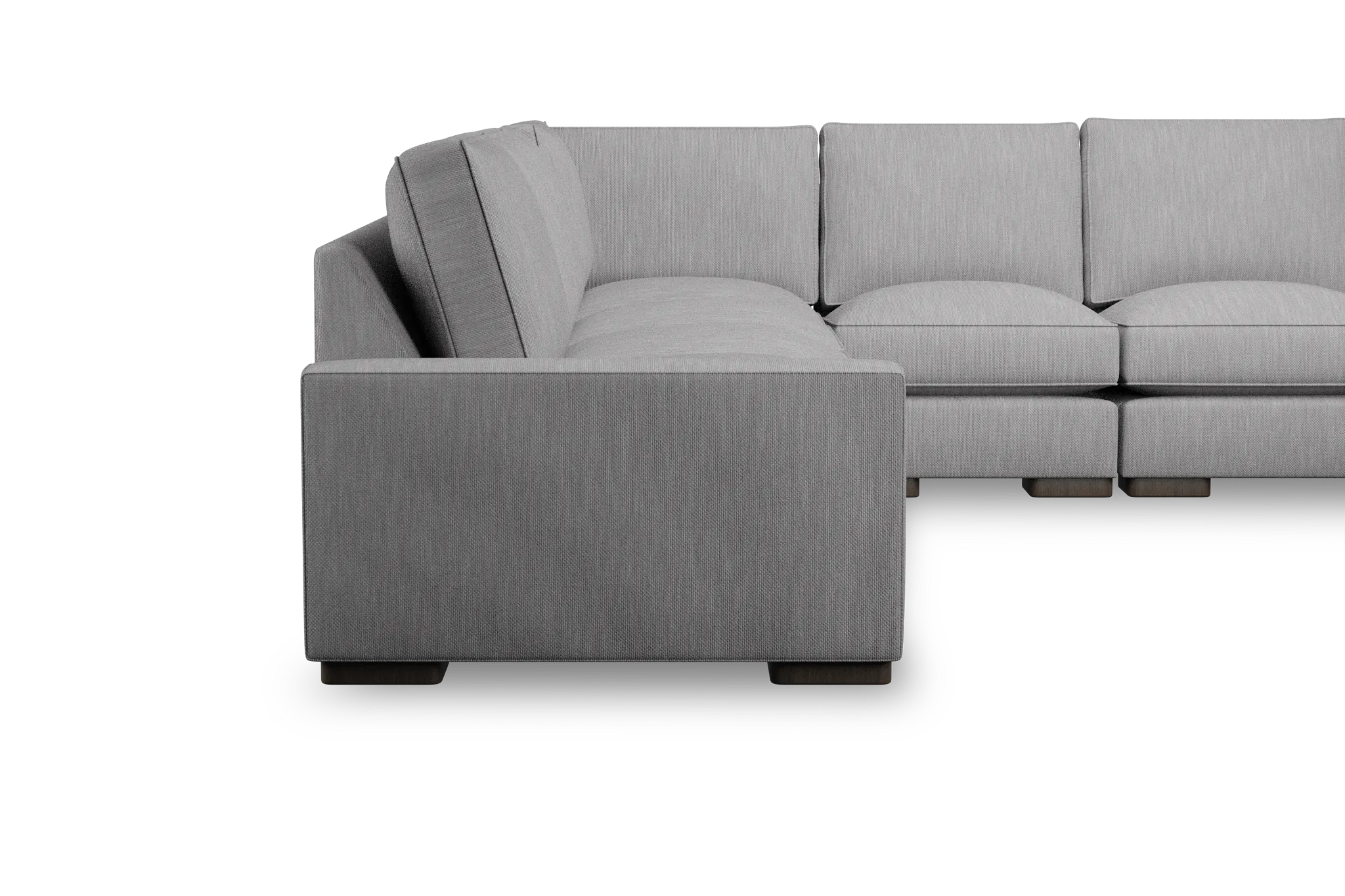 Edgewater Revenue Gray Large Two-arm Sectional